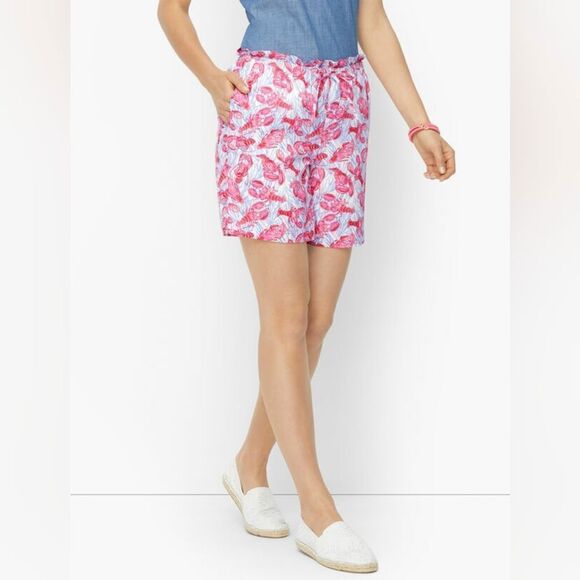 Talbots‎ Lobster Print Pull On Shorts - Picture 2 of 11